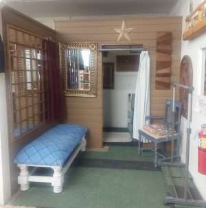 Our new fitting room was thoughtfully designed for try-on comfort 